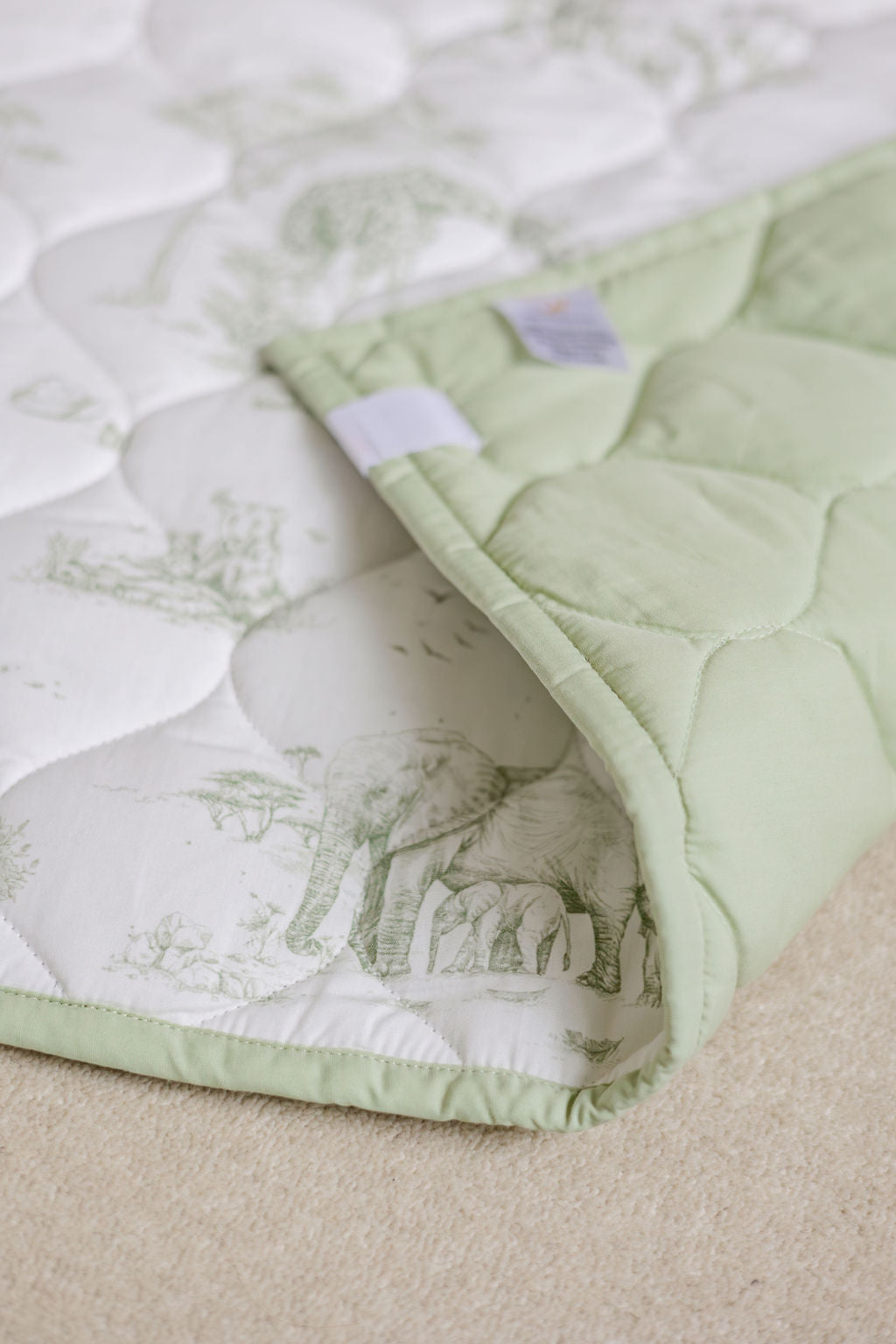 Safari Toile Quilted Playmat