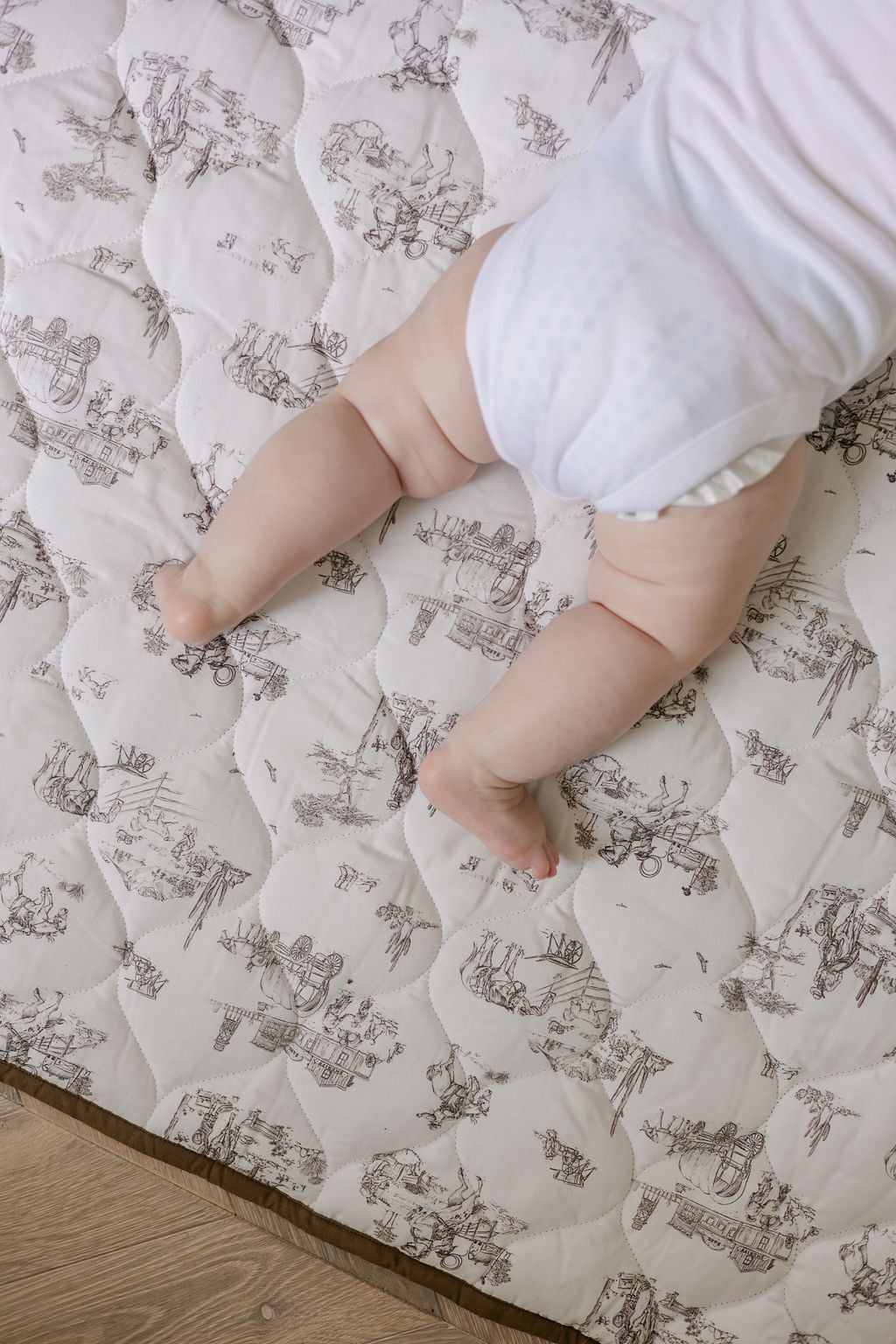 Western Toile Quilted Playmat