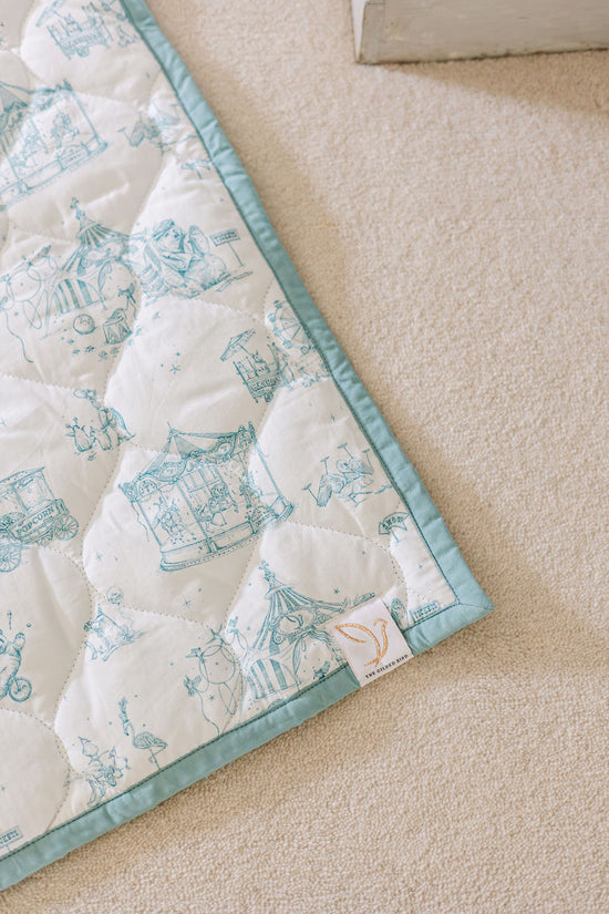 Circus Toile Quilted Playmat