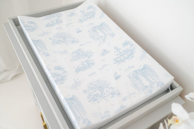 Spring Toile Blue Wedge Mat